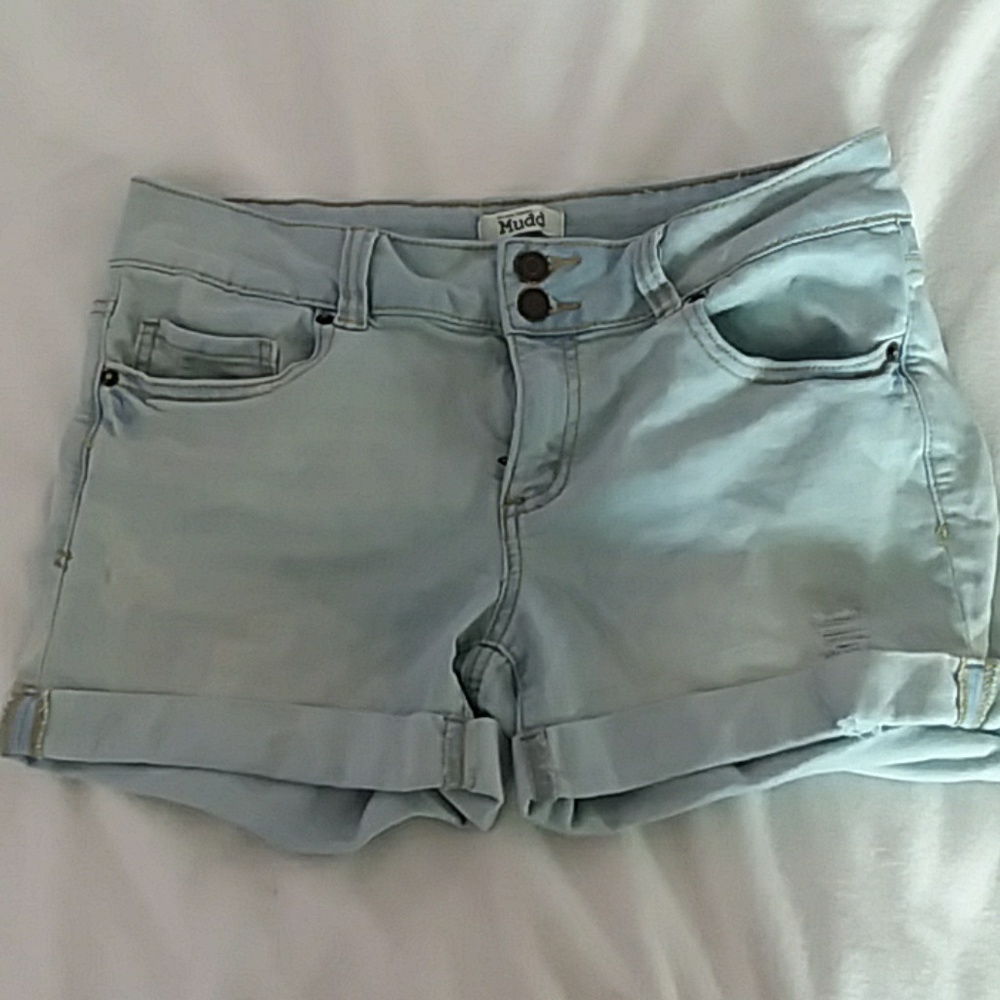 Light Wash Jean Shorts